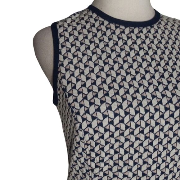J. McLaughlin Sleeveless Geometric Print Knit Sheath Dress Size XS Career - Picture 3 of 7
